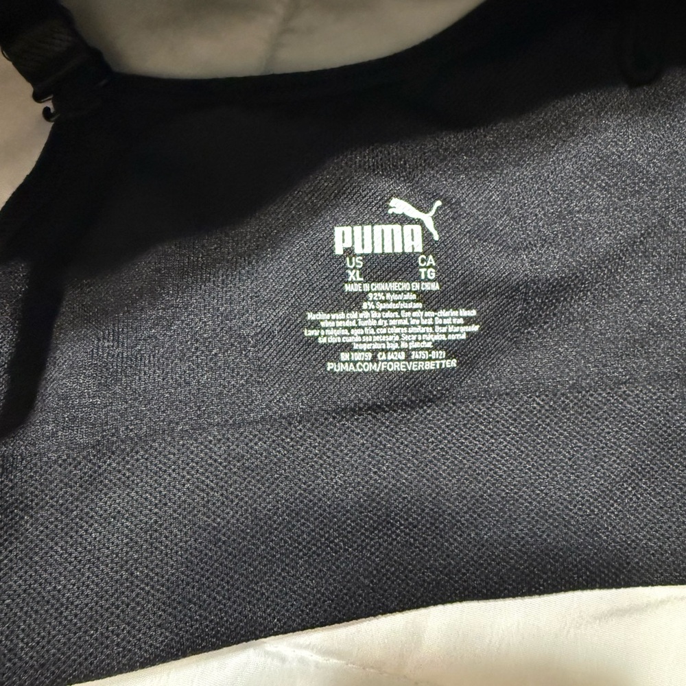 Puma Black & Gray Double Pack Seamless Sports Bras - Picture 4 of 4